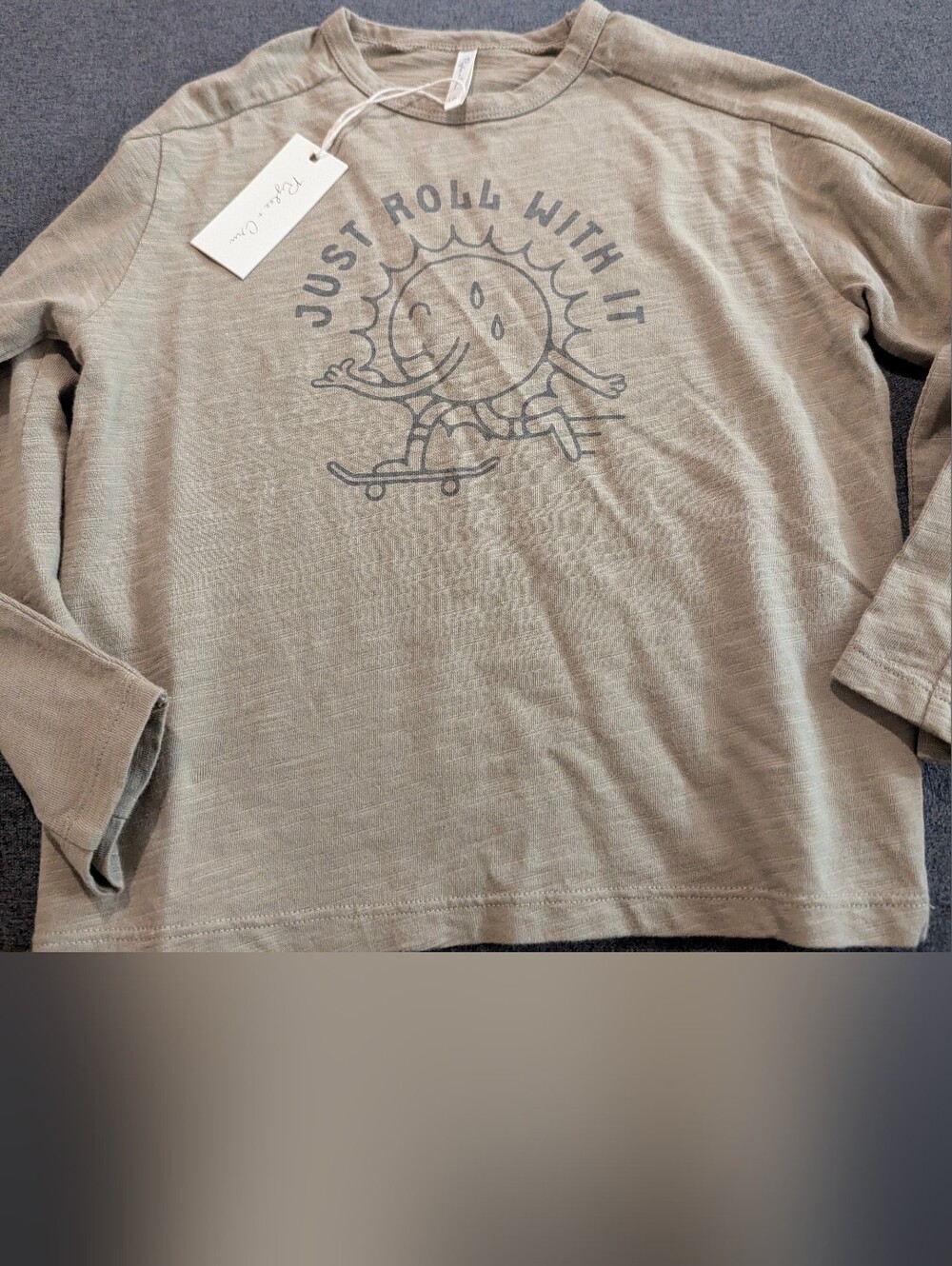 Rylee + Cru Graphic Long Sleeve Tee - "Just Roll With It"